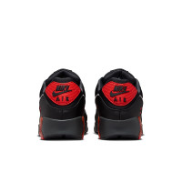 Nike Air Max 90 Sneakers Zwart Donkergrijs Wit Rood