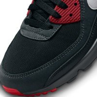 Nike Air Max 90 Sneakers Zwart Donkergrijs Wit Rood