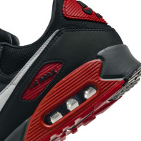 Nike Air Max 90 Sneakers Zwart Donkergrijs Wit Rood