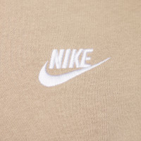 Nike Sportswear Club Crew Sweater Fleece Light Brown White