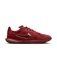 Nike Street Football Shoes Street Gato Burgundy Light Blue