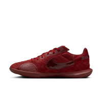 Nike Street Football Shoes Street Gato Burgundy Light Blue