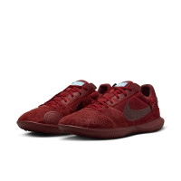 Nike Street Football Shoes Street Gato Burgundy Light Blue