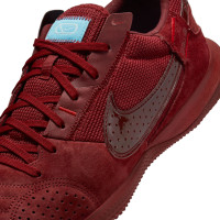 Nike Street Football Shoes Street Gato Burgundy Light Blue