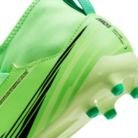 Nike Zoom Mercurial Superfly 9 Academy Grass/Artificial Grass Football Shoes (MG) Kids Bright Green Black Green