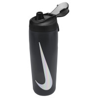 Nike Refuel 710ML Bottle With Straw Black Dark Grey Silver