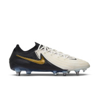 Nike Phantom GX II Elite Mad Ready IJzeren-Nop Voetbalschoenen (SG) Pro Player Zwart Gebroken Wit Goud