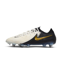 Nike Phantom GX II Elite Mad Ready IJzeren-Nop Voetbalschoenen (SG) Pro Player Zwart Gebroken Wit Goud