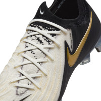 Nike Phantom GX II Elite Mad Ready IJzeren-Nop Voetbalschoenen (SG) Pro Player Zwart Gebroken Wit Goud