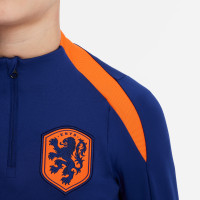 Nike Netherlands Strike Training sweater 1/4-Zip 2024-2026 Kids Blue