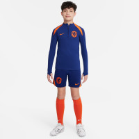 Nike Netherlands Strike Training sweater 1/4-Zip 2024-2026 Kids Blue