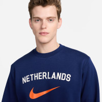 Nike Nederland Sportswear Club Crew Sweater 2024-2026 Blauw