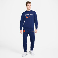 Nike Nederland Sportswear Club Crew Sweater 2024-2026 Blauw