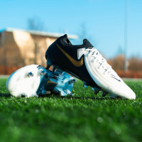 Nike Phantom GX II Elite Mad Ready IJzeren-Nop Voetbalschoenen (SG) Pro Player Zwart Gebroken Wit Goud