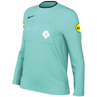 Nike KNVB Scheidsrechtersshirt 2024-2026 Lange Mouwen Dames Turquoise