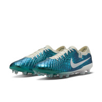 Nike Tiempo Legend 10 Elite Gras Voetbalschoenen (FG) Smaragdgroen Wit