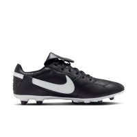 Nike Premier III Gras Voetbalschoenen (FG) Zwart Zwart Wit