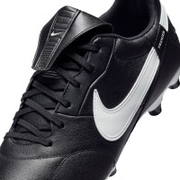 Nike Premier III Gras Voetbalschoenen (FG) Zwart Zwart Wit