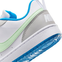 Nike Court Borough Recraft Low Sneakers Kids White Light Grey Light Green Bright Blue