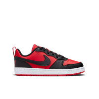 Nike Court Borough Recraft Low Sneakers Kids Rood Zwart Wit