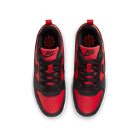 Nike Court Borough Recraft Low Sneakers Kids Rood Zwart Wit