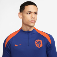 Nike Nederland Strike Trainingstrui Set 1/4-Zip 2024-2026 Blauw