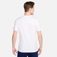 Nike Nederland Crest T-Shirt 2024-2026 Wit Blauw