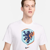 Nike Nederland Crest T-Shirt 2024-2026 Wit Blauw