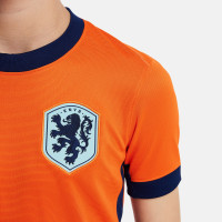 Nike Dutch Team Home Jersey 2024-2026 Kids + EC 2024 Badges