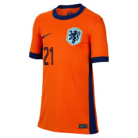 Nike Dutch Team F. de Jong 21 Home Jersey 2024-2026 Kids
