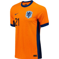 Nike Dutch Team F. de Jong 21 Authentic Home Jersey 2024-2026