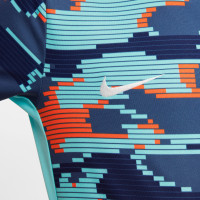 Nike Nederlands Elftal Pre-Match Trainingsshirt 2024-2026 Kids Blauw Wit