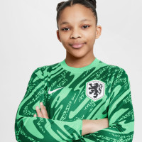 Nike Dutch Team Long Sleeve Goalkeeper Kit 2024-2026 Kids Green
