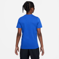 Nike T-Shirt SW Kids Blauw Wit