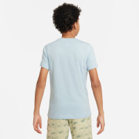 Nike T-Shirt SW Kids Blauwgrijs Wit