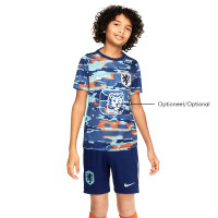 Nike Dutch Team Pre-Match Training Kit 2024-2026 Kids Blue White