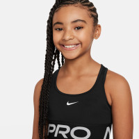 Nike Pro Sport Beha Swoosh Meisjes Zwart Wit