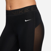 Nike Pro 7/8 Halfhoog Sportlegging Dames Zwart Wit
