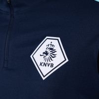 Nike KNVB Scheidsrechters Trainingstrui 1/4-Zip 2024-2026 Donkerblauw