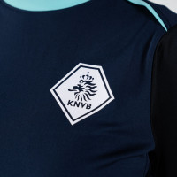 Nike KNVB Scheidsrechters Trainingsset 2024-2026 Dames Donkerblauw Turquoise