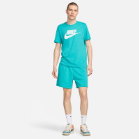 Nike NSW Icon Futura T-Shirt Turquoise Wit