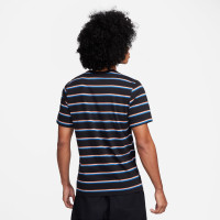 Nike Sportswear Stripe T-Shirt Black Red White Blue