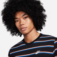 Nike Sportswear Stripe T-Shirt Black Red White Blue