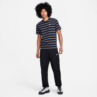 Nike Sportswear Stripe T-Shirt Black Red White Blue