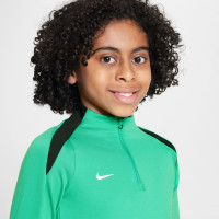 Nike Dri-FIT Strike 1/4-Zip Trainingstrui Kids Groen Zwart Wit