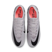 Nike Zoom Mercurial Vapor Elite 15 Gras Voetbalschoenen (FG) Grijs Zwart Roze