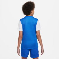 Nike Tiempo Premier II Kids Blue White Football Shirt