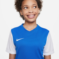 Nike Tiempo Premier II Kids Blue White Football Shirt