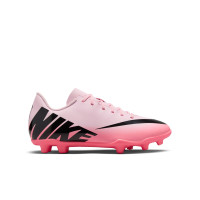 Nike Mercurial Vapor Club 15 Gras / Kunstgras Voetbalschoenen (MG) Kids Lichtroze Zwart