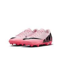 Nike Mercurial Vapor Club 15 Gras / Kunstgras Voetbalschoenen (MG) Kids Lichtroze Zwart